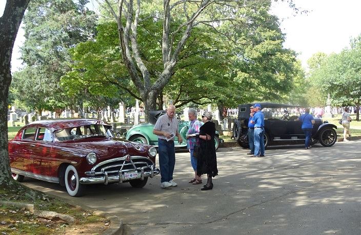 Cemetery Stroll display